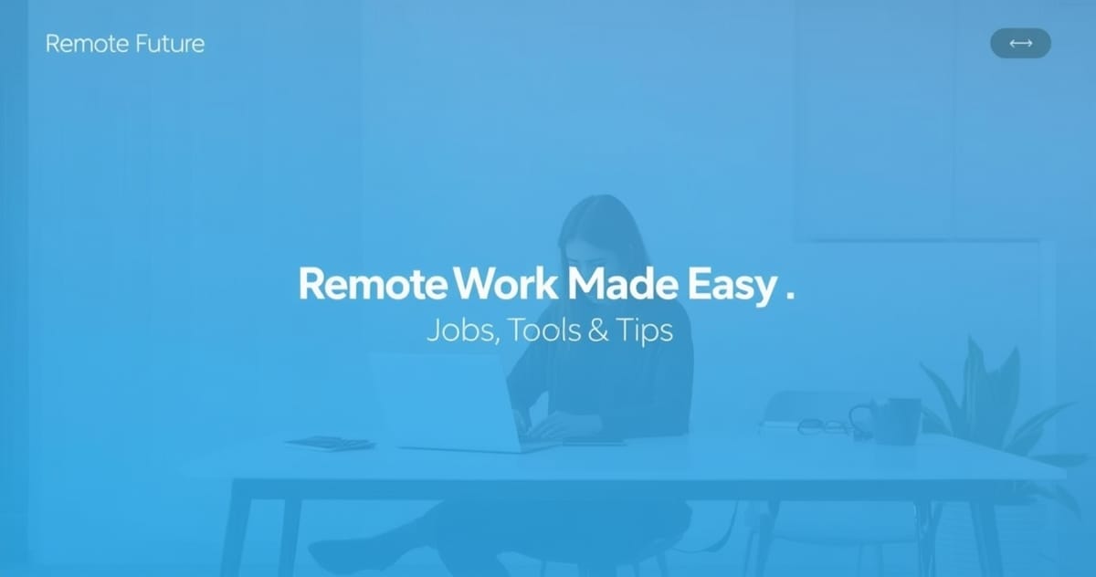 Remote Work Made Easy: Jobs, Tools & Tips | Remote Future