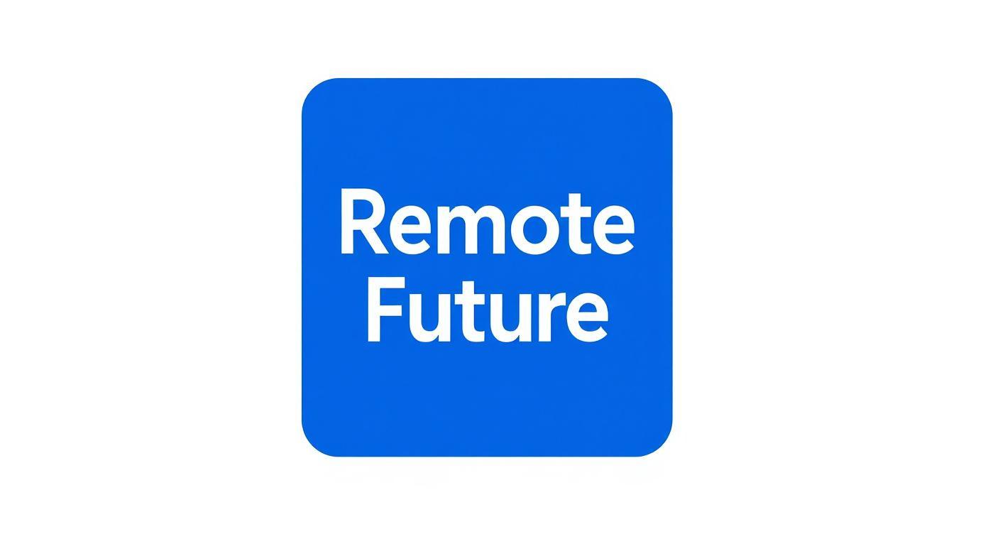 Remote Future logo in blue with bold white text