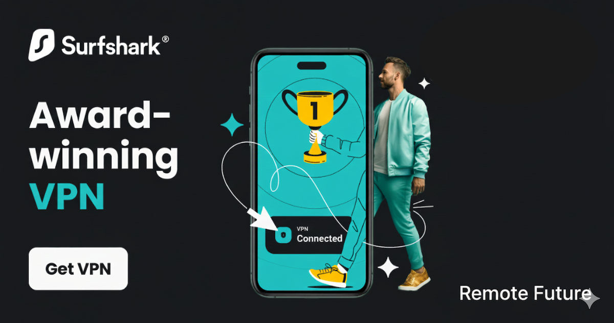 Surfshark VPN review 2025 featured image – Award-winning VPN for online privacy and security.