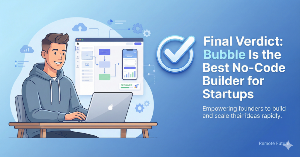 Final verdict on Bubble no-code platform for startups and founders
